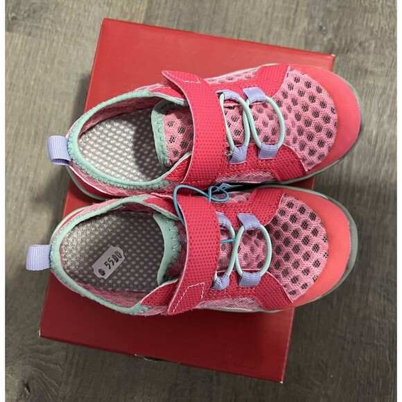 NEW See Kai Run Anker Water Shoes Toddler Girls 10 Little Kids Pink Mesh - Picture 3 of 7